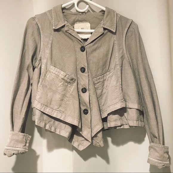 Anthropologie “Handkerchief” Cropped Jacket - Picture 3 of 4